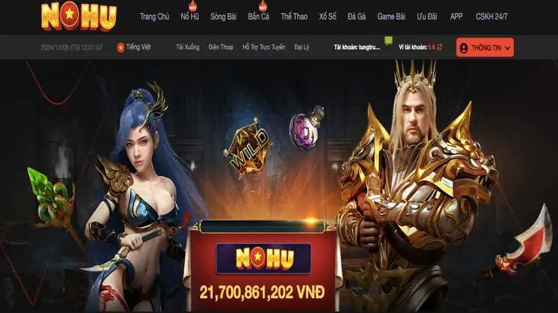 NOHU – Cổng Game Nổ Hũ Uy Tín - Link Nohu90 Không Bị Chặn Giá trị nổ hũ khổng lồ tại nhà cái uy tín